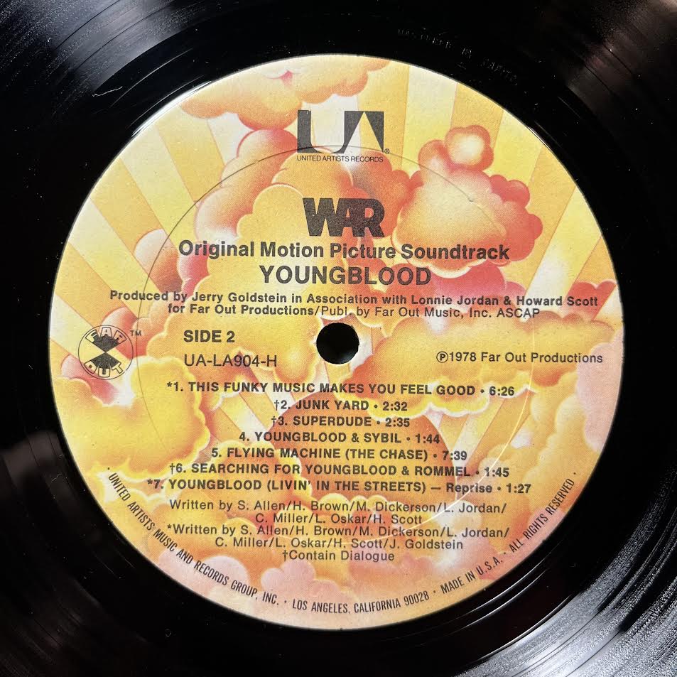 War - Youngblood (Original Motion Picture Soundtrack) (VINYL) | Near Mint (NM) Near Mint- (NM-)-Music History