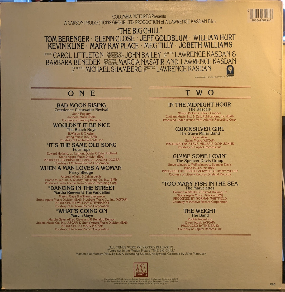 Various - More Songs From The Original Soundtrack Of The Big Chill (VINYL) | Near Mint (NM) Excellent (EX)-Music History