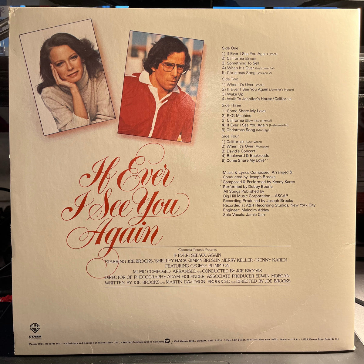 Joseph Brooks - If Ever I See You Again (Original Motion Picture Soundtrack) | Near Mint (NM) Near Mint (NM)-Music History