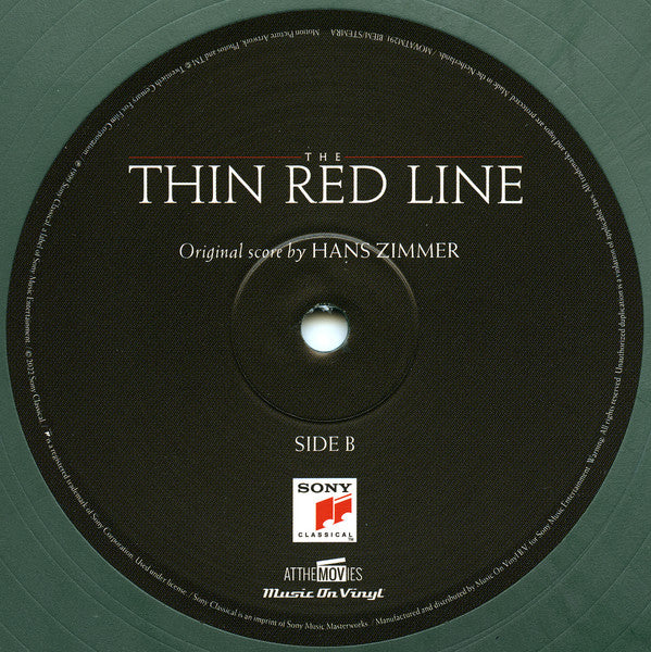 Hans Zimmer - The Thin Red Line (Original Motion Picture Soundtrack) (2xVINYL) | Near Mint (NM or M-) Near Mint (NM)-Music History