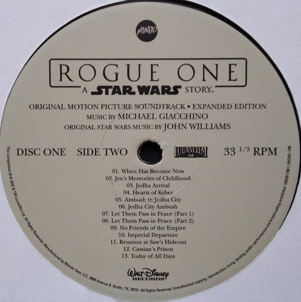 Michael Giacchino - Rogue One: A Star Wars Story (Original Motion Picture Soundtrack Expanded Edition) (4xVINYL BOX) | Near Mint (NM) Near Mint (NM)-Music History