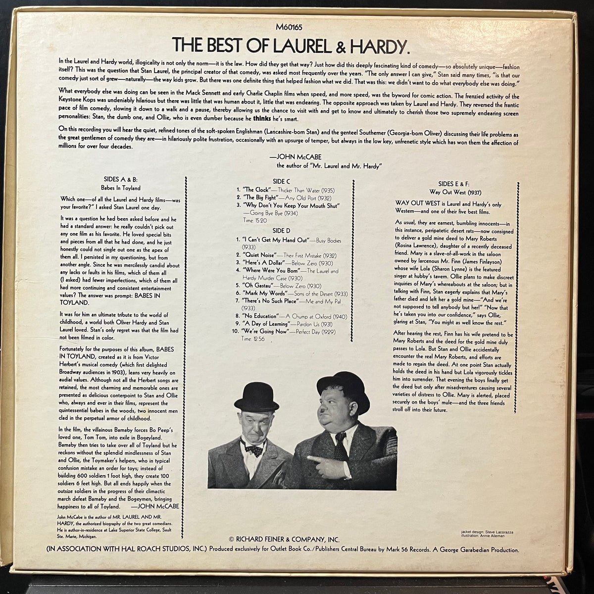 Laurel & Hardy - The Best Of Laurel & Hardy (VINYL 3xLP BOX MURRAY HILL M60165 1975) | USED Near Mint- (NM-) Excellent (EX)-Music History