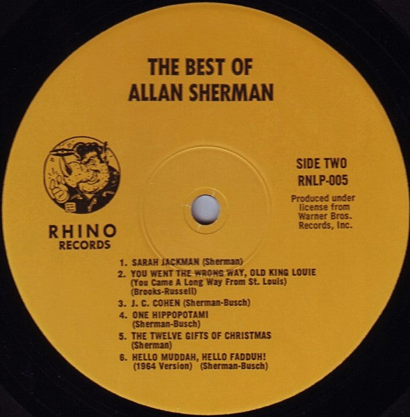 Allan Sherman - The Best Of Allan Sherman (VINYL) | Near Mint (NM) Near Mint (NM)-Music History