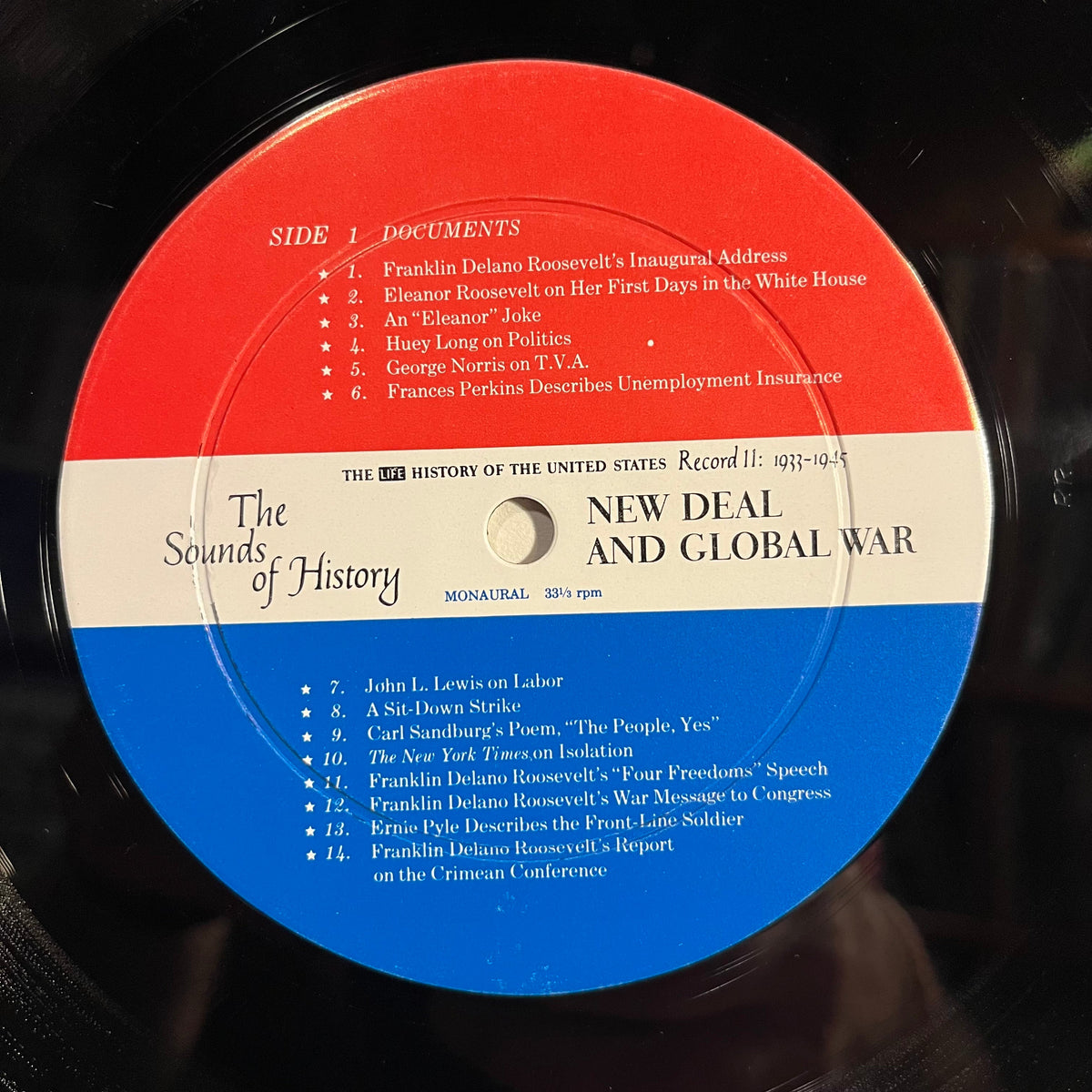 Various - The Sounds Of History Record 11: 1933-1945 / New Deal And Global War | Near Mint (NM) Excellent (EX)-Music History