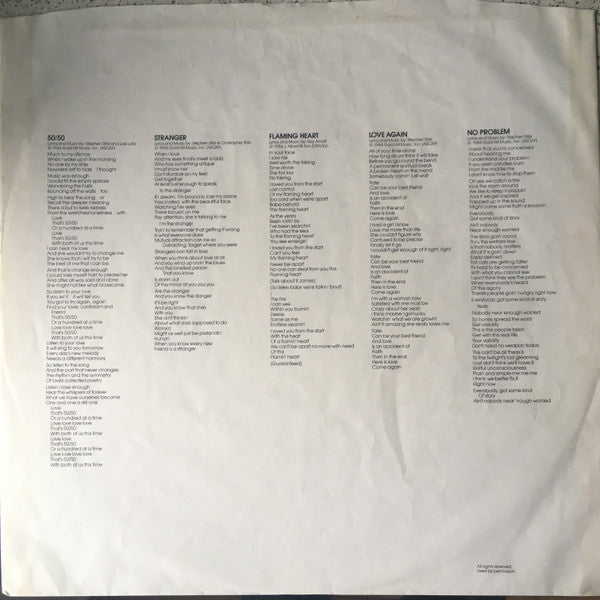 Stephen Stills - Right By You | Near Mint (NM) Near Mint (NM)-Music History
