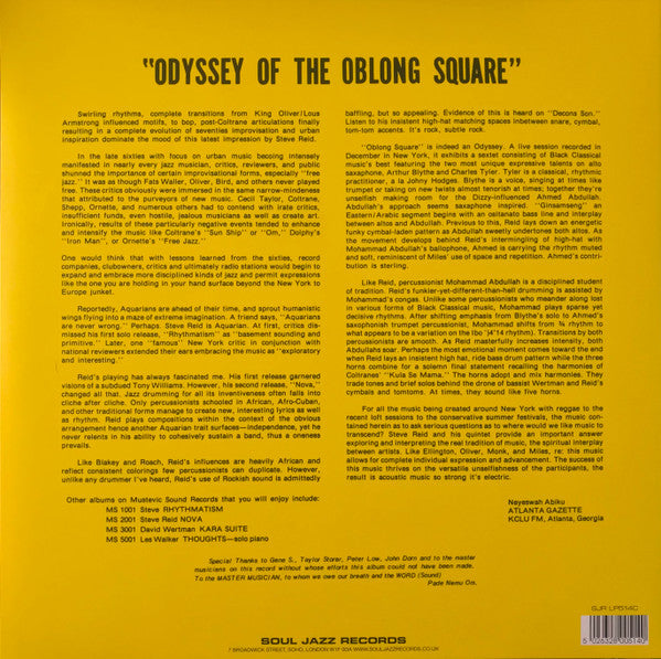 Steve Reid (2) - Odyssey Of The Oblong Square | Mint (M) Mint (M)-Music History