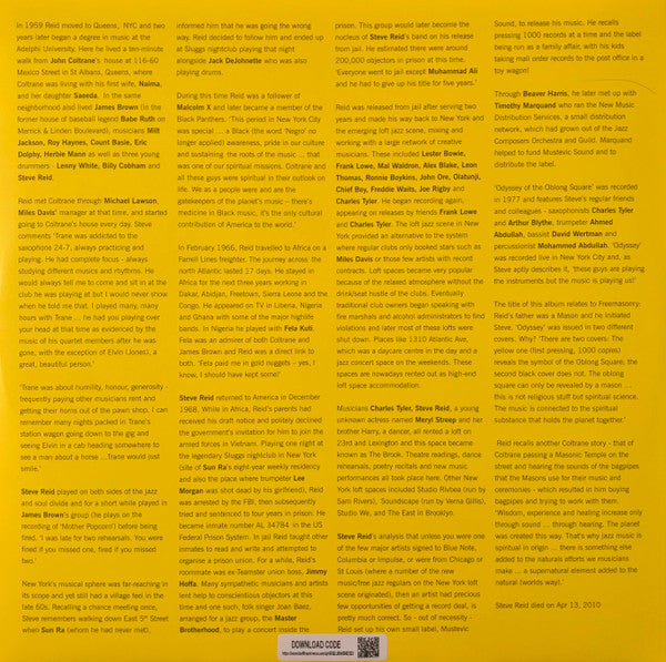 Steve Reid (2) - Odyssey Of The Oblong Square | Mint (M) Mint (M)-Music History