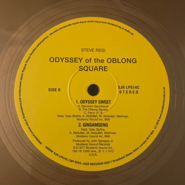 Steve Reid (2) - Odyssey Of The Oblong Square | Mint (M) Mint (M)-Music History