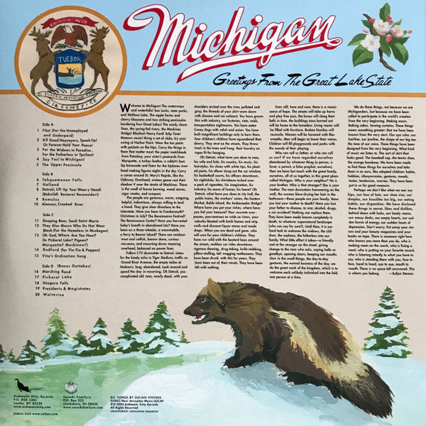 Sufjan Stevens - Greetings From Michigan: The Great Lake State | Mint (M) Mint (M)-Music History