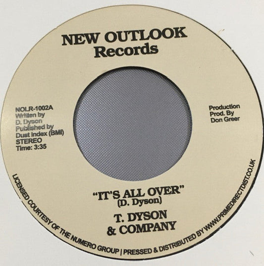 T. Dyson & Company - It’s All Over / First Time (7" VINYL) | Mint (M) Generic-Music History