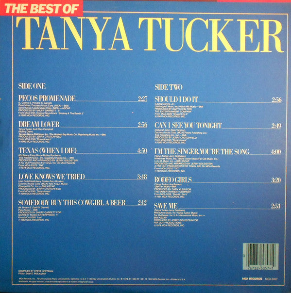 Tanya Tucker - The Best Of Tanya Tucker | Near Mint (NM) Near Mint (NM)-Music History