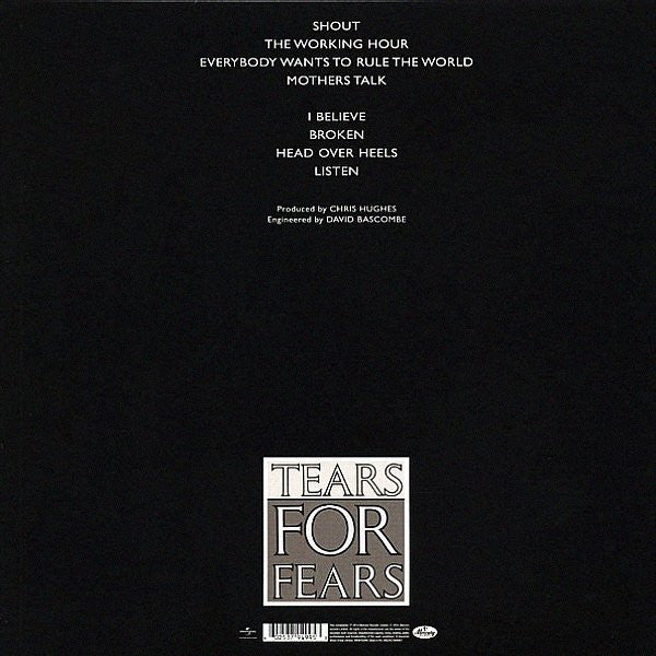 Tears For Fears - Songs From The Big Chair (VINYL) | Mint (M) Mint (M)-Music History