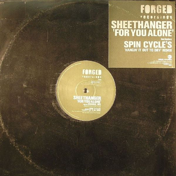 Sheethanger - For You Alone (VINYL 12" FORGED FGD005 2001) | USED Near Mint (NM or M-) Excellent (EX)--Music History