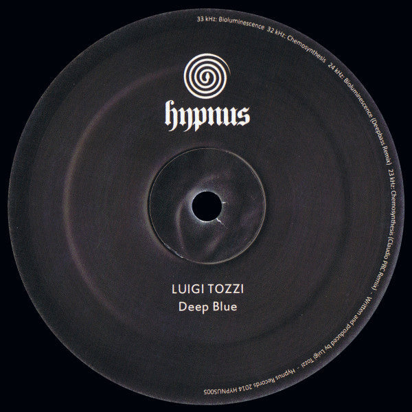 Luigi Tozzi - (PRESALE 9/18/26) Deep Blue (VINYL 12" Hypnus HYPNUS005) | NEW Mint (M) Mint (M)--Music History