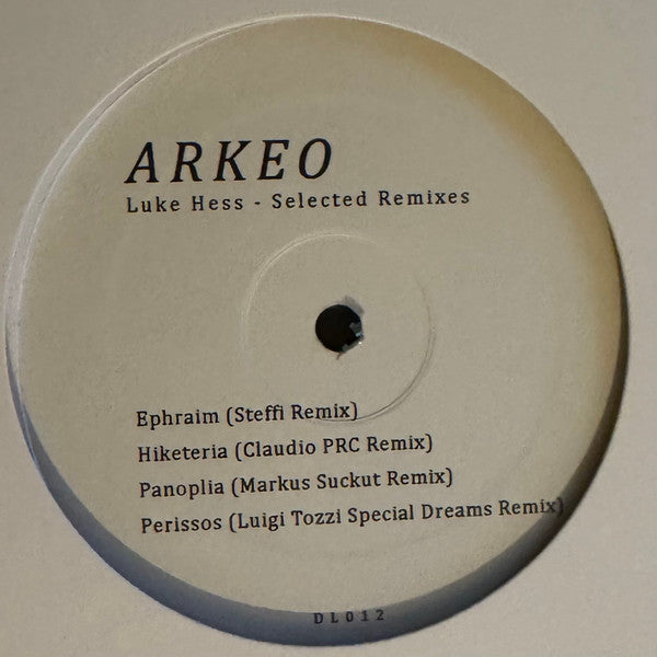 Luke Hess - Arkeo (Selected Remixes) (12" GREY VINYL) | Mint (M) Mint (M)--Music History
