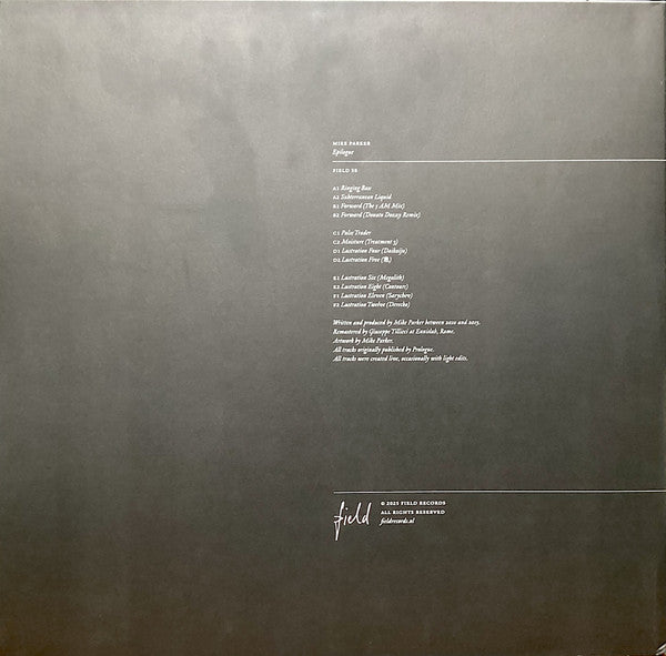 Mike Parker - Epilogue (3xVINYL) |--Music History