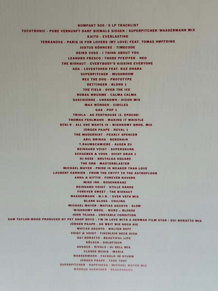 Kompakt 500 (VINYL BOX) | Mint (M) Mint (M)--Music History