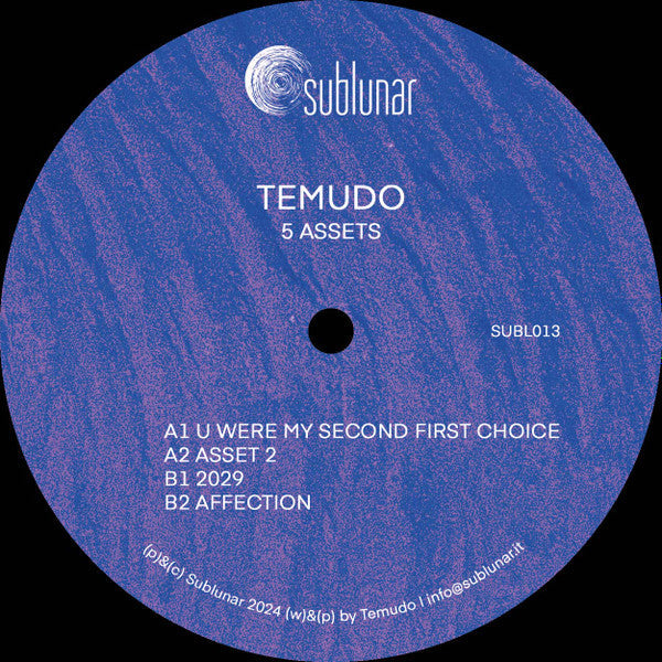 Temudo - 5 Assets (VINYL) | Mint (M) Generic--Music History