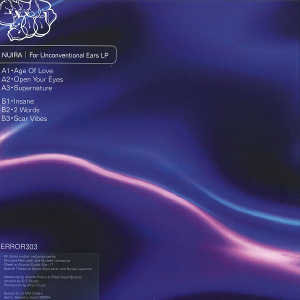 Nuira - For Unconventional Ears LP (VINYL) | Mint (M) Mint (M)--Music History