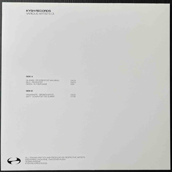 Kysh Various Artist 01 (VINYL 12") | Mint (M) Mint (M)--Music History