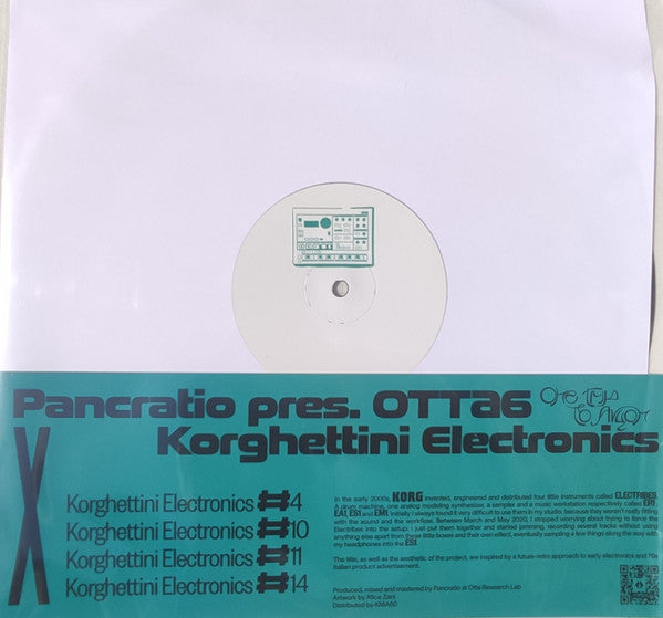 Pancratio (2) - OTTA6 X Korghettini Electronics (VINYL) | Mint (M) Mint (M)--Music History
