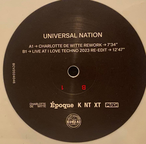 Universal Nation (Charlotte de Witte Rework + Live at I Love Techno 2023 Re-Edit) | Mint (M) Mint (M)--Music History
