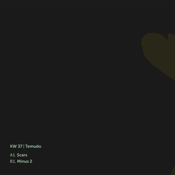 Temudo - Klockworks 37 (VINYL) | Mint (M) Mint (M)--Music History