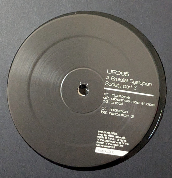 UFO95 - A Brutalist Dystopian Society - Part 2 (2xVINYL) |--Music History