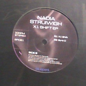 Nadia Struiwigh - X1 Shift EP (VINYL) | Mint (M) Mint (M)--Music History