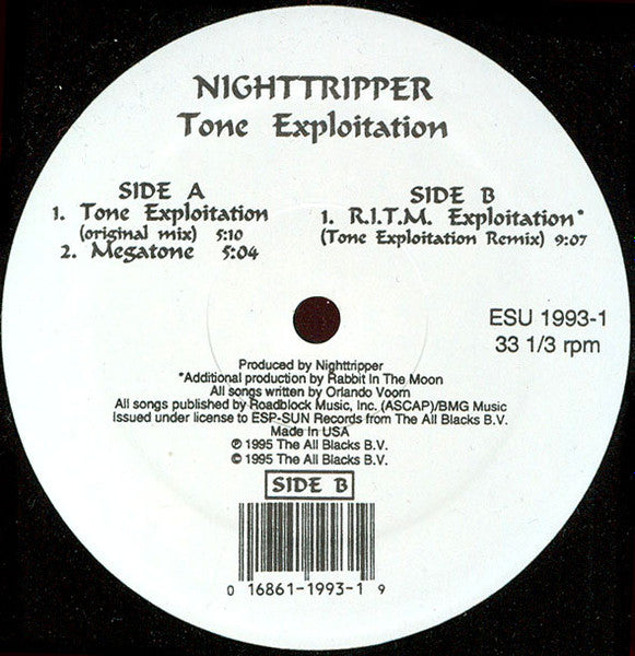 Tone Exploitation (12" VINYL) | Excellent+ (EX+) Excellent (EX)--Music History