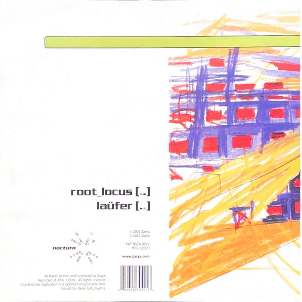 Zarya - Root_Locus / Laufer (VINYL) | Excellent (EX) Near Mint (NM)--Music History