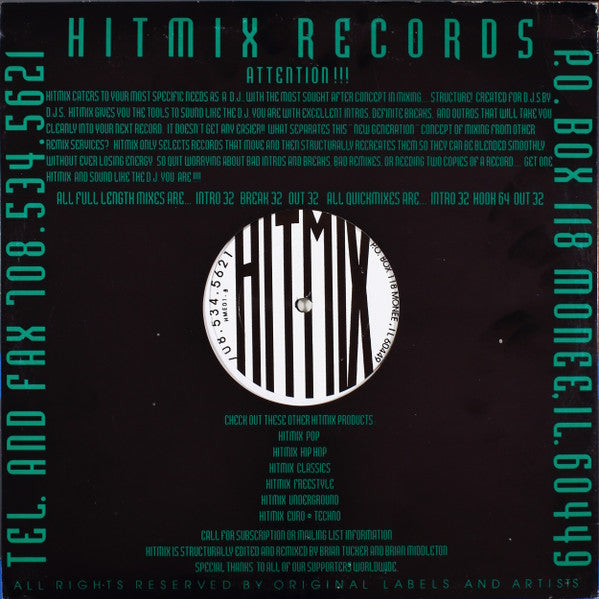 Various - Euro-Techno Vol 1 (12" VINYL) | Excellent (EX) Excellent (EX)--Music History