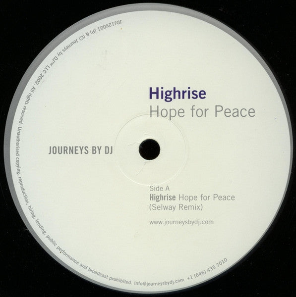 Highrise - Hope For Peace (VINYL) | Generic--Music History