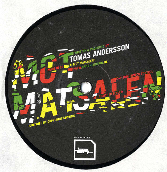 Tomas Andersson - Mot Matsalen! / Dubbel Problematik (VINYL) |--Music History