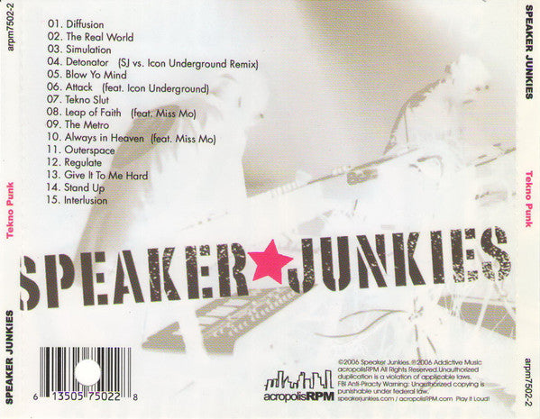 Speaker Junkies - Tekno Punk (CD) | Near Mint (NM) Near Mint (NM)--Music History