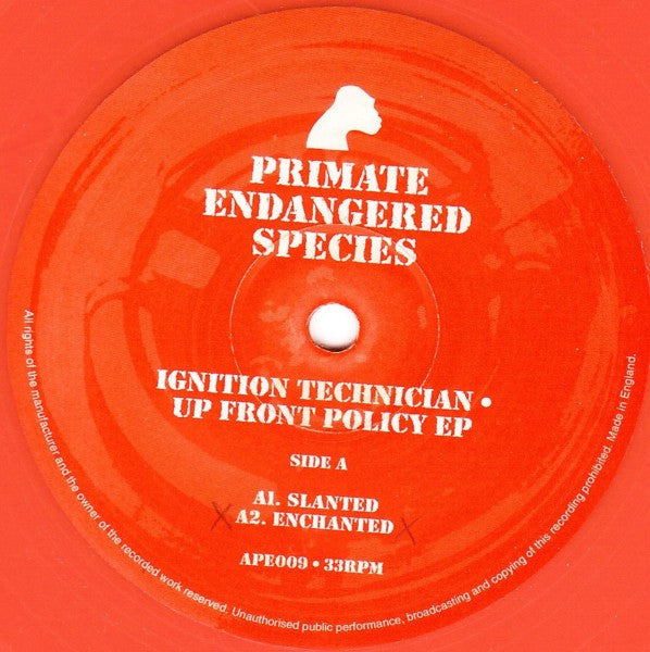 Ignition Technician - Upfront Policy EP | Near Mint (NM or M-) Excellent (EX)--Music History