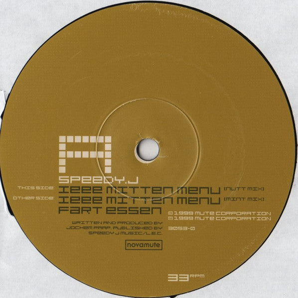 Speedy J - Ieee Mitten Menu | Near Mint+ (NM+) Near Mint (NM)--Music History