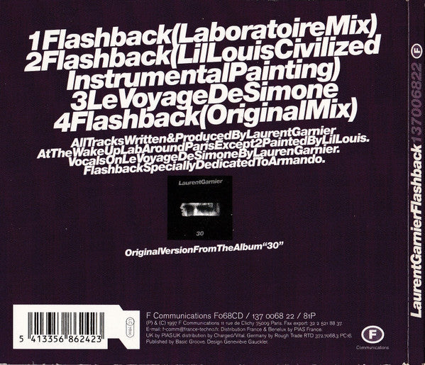 Laurent Garnier - Flashback (CD) | Near Mint (NM) Near Mint (NM)--Music History