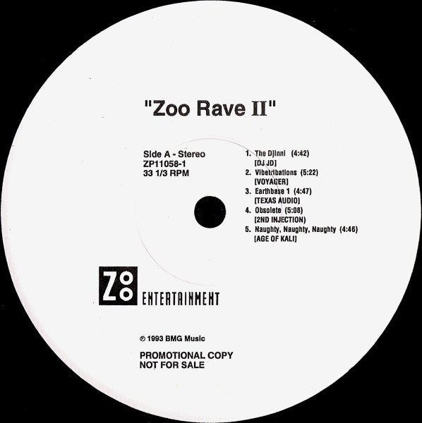 Various - Zoo Rave II (VINYL) | Near Mint (NM) Excellent (EX)--Music History