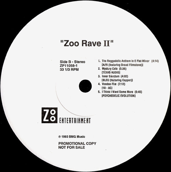 Various - Zoo Rave II (VINYL) | Near Mint (NM) Excellent (EX)--Music History
