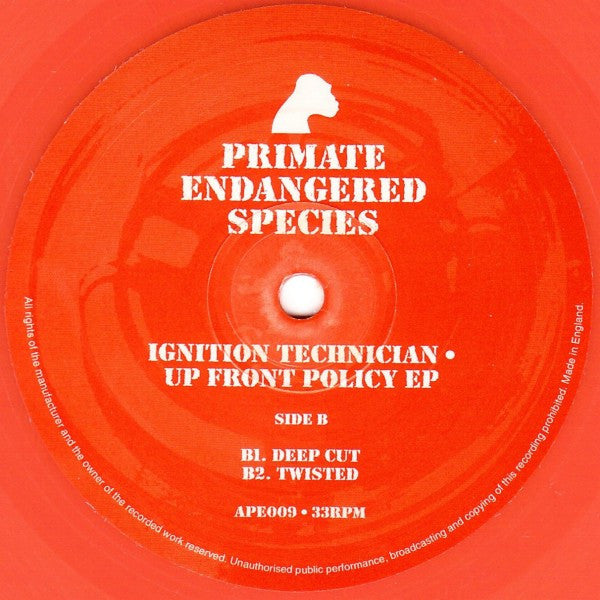 Ignition Technician - Upfront Policy EP | Near Mint (NM or M-) Excellent (EX)--Music History