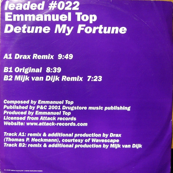 Emmanuel Top - Detune My Fortune |--Music History