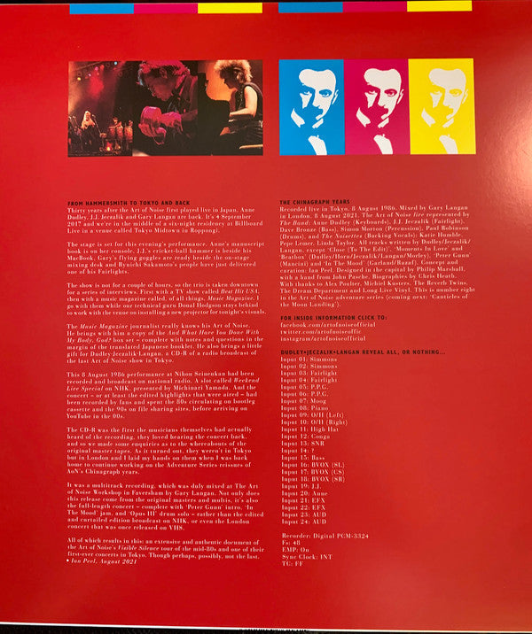 The Art Of Noise - Noise In The City (Live In Tokyo, 1986) | Mint (M) Mint (M)-Music History
