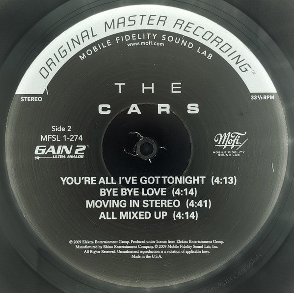 The Cars - The Cars | Mint (M) Mint (M)-Music History