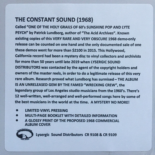 The Constant Sound - The Constant Sound | Mint (M) Mint (M)-Music History