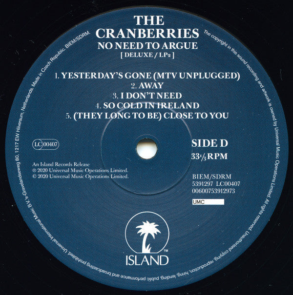 The Cranberries - No Need To Argue | Mint (M) Mint (M)-Music History