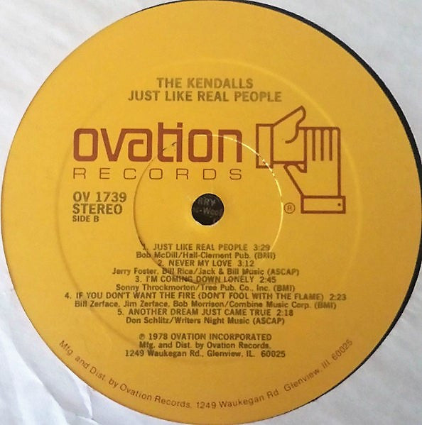 The Kendalls - Just Like Real People | Near Mint (NM) Mint (M)-Music History