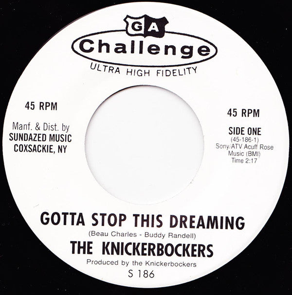 The Knickerbockers - Gotta Stop This Dreaming / I Want A Girl For Christmas (7" VINYL) | Mint (M) Mint (M)-Music History