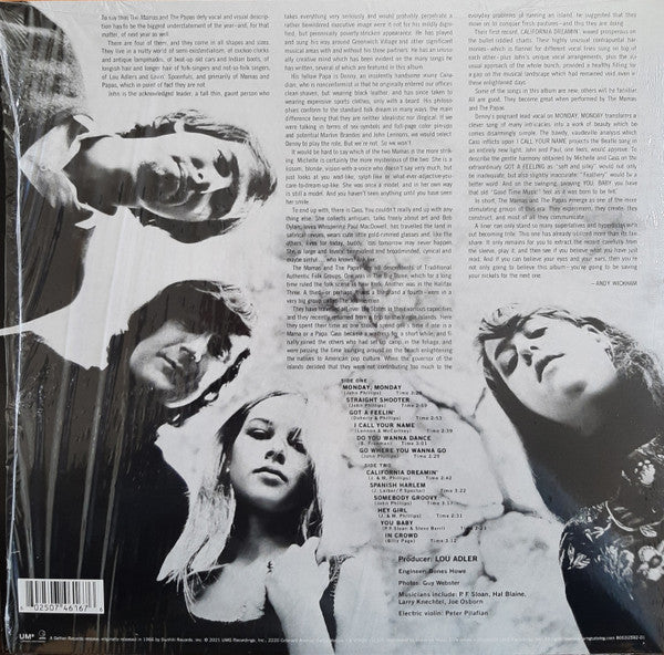 The Mamas & The Papas If You Can Believe Your Eyes And Ears Geffen Records, UMe LP, Album, RE, Toi Mint (M) Mint (M)-Music History