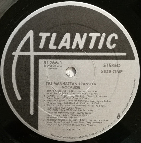 The Manhattan Transfer - Vocalese | Very Good Plus (VG+) Near Mint (NM)-Music History
